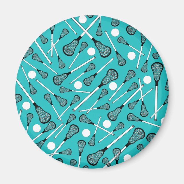Lacrosse-Muster Magnet (Vorne)
