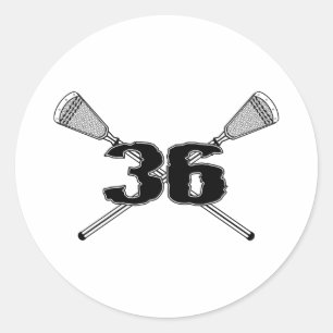 Lacrosse Number 36 Aufkleber