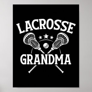 Lacrosse Oma eines Lacrosse Players Großmutter Poster