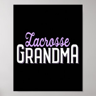 Lacrosse Oma Shirt Proud Lax Großmutter Nana Poster