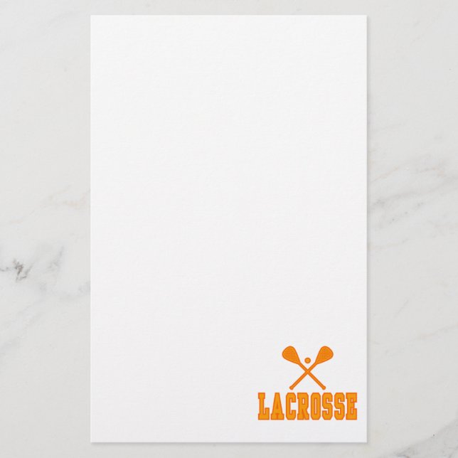 Lacrosse-Orange Briefpapier (Vorderseite)