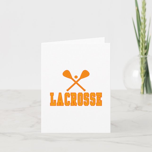 Lacrosse-Orange Karte (Vorderseite)