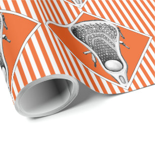 Lacrosse Orange Sport-Geschenkverpackungspapier Geschenkpapier