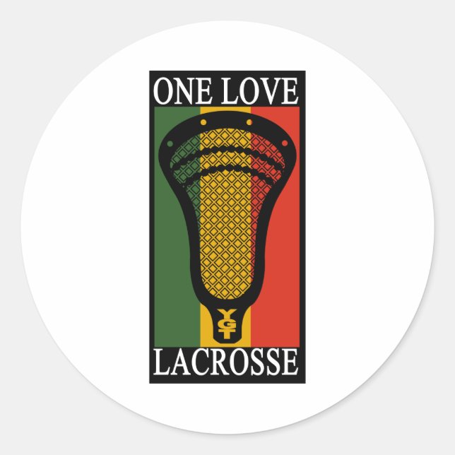 Lacrosse-Parodie OneLove Aufkleber (Vorderseite)