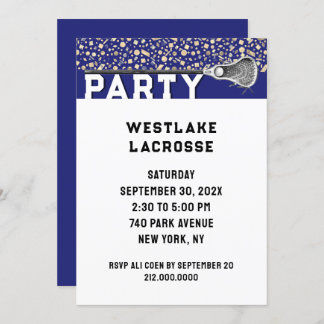 Lacrosse-Party Einladung