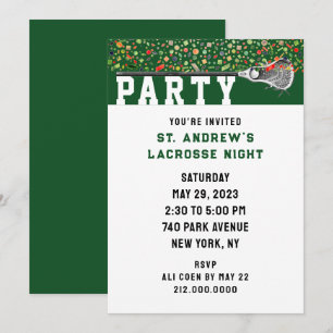 Lacrosse-Party Einladung