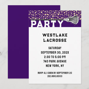 Lacrosse-Party-Einladung Einladung