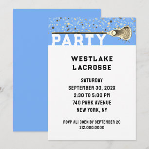 Lacrosse-Party-Einladung Einladung