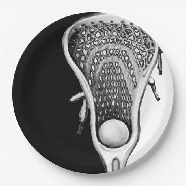 Lacrosse Party Pappteller (Vorderseite)