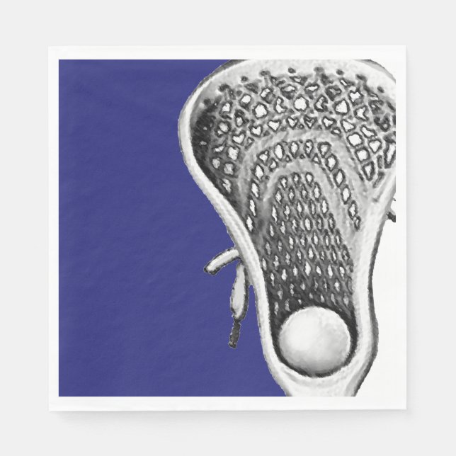 Lacrosse Party Serviette (Vorderseite)