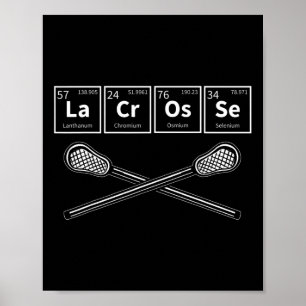 Lacrosse - Periodische Tabelle der Elemente Chemie Poster