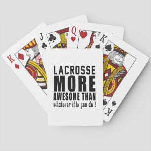 Lacrosse phantastischer als alles was Sie tun! Spielkarten