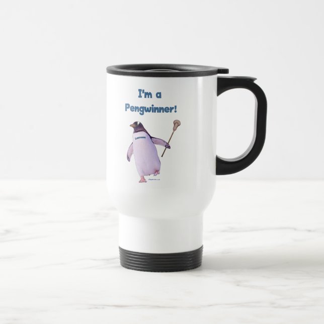 Lacrosse-Pinguin Reisebecher (Rechts)