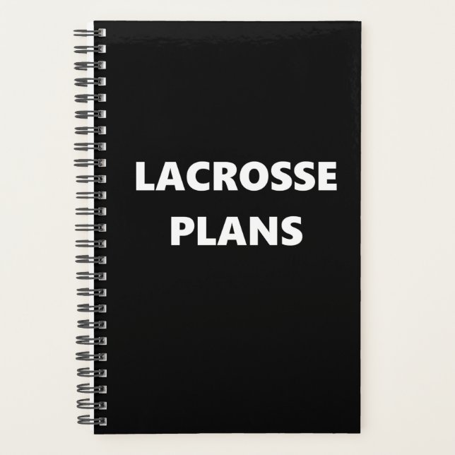 Lacrosse Planner Sportthema Lacrosse Pläne Planer (Vorderseite)