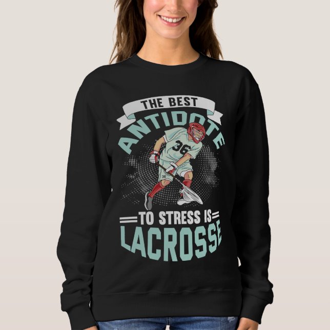 Lacrosse Player Coach Sweatshirt (Vorderseite)