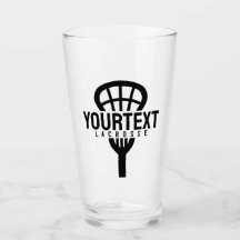 Lacrosse Player CUSTOM TEXT Team Mesh Sport Stick 