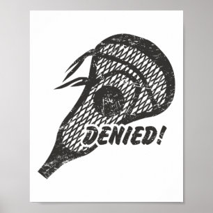 Lacrosse Player - Feld- und Feldübersicht Poster
