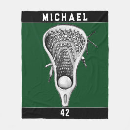 Lacrosse Player Fleecedecke