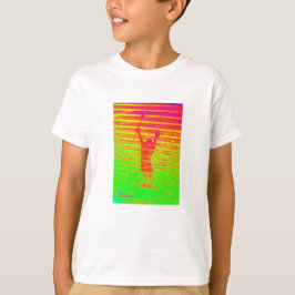 Lacrosse Player Foto Kunst - Sport Spaß T-Shirt