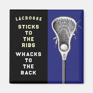 Lacrosse Player Funny Magnet
