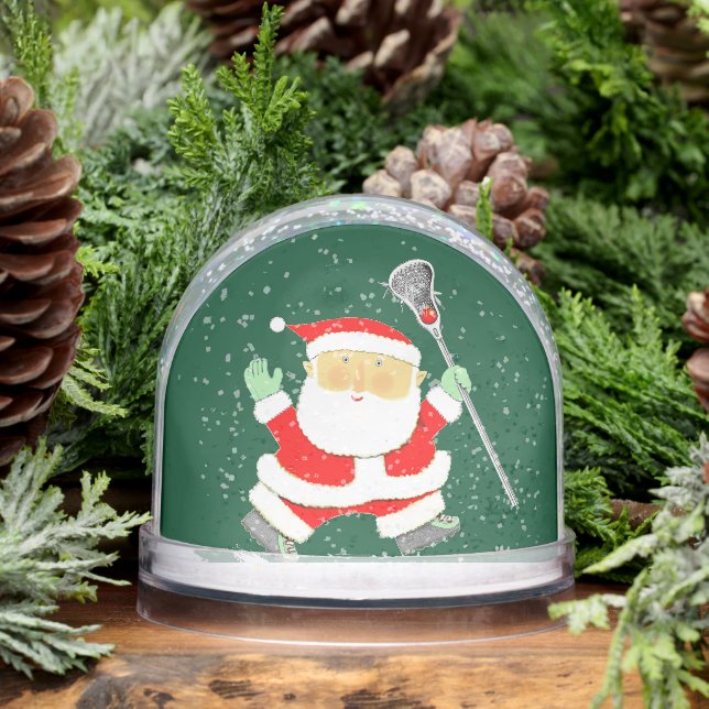 Lacrosse Player Holiday Gift Schneekugeln (Winter)