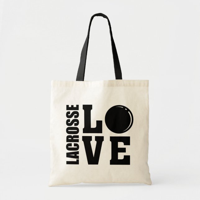 Lacrosse Player, Lacrosse Liebe Tragetasche (Vorne)