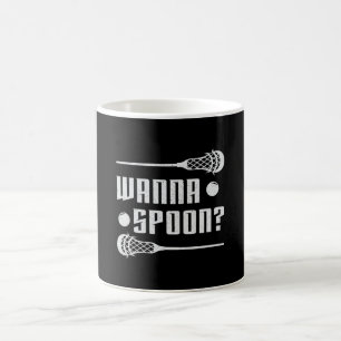 Lacrosse Player Lax Wanna Spoon Stick Funny Gesche Kaffeetasse