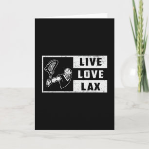 Lacrosse Player Sport Live Liebe Lax Funny Gift Karte