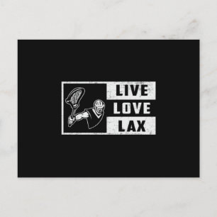 Lacrosse Player Sport Live Liebe Lax Funny Gift Postkarte