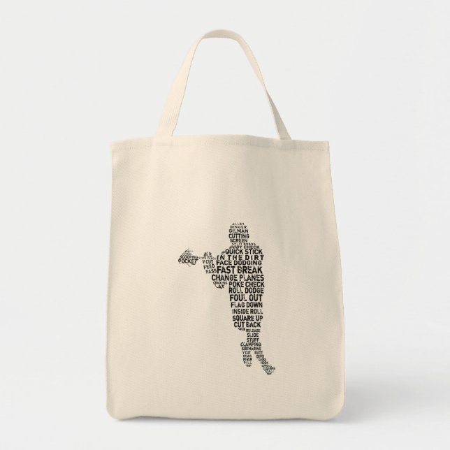 Lacrosse Player Tote Bag Tragetasche (Vorne)