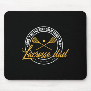Lacrosse Player und Coach Vater Retro Lax Lover Pa Mousepad