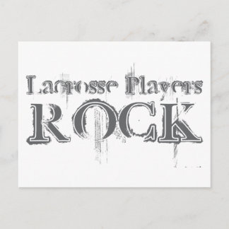 Lacrosse Players Rock Postkarte
