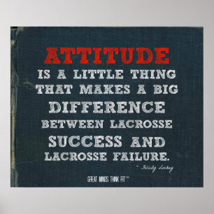 Lacrosse Poster mit Attitude!