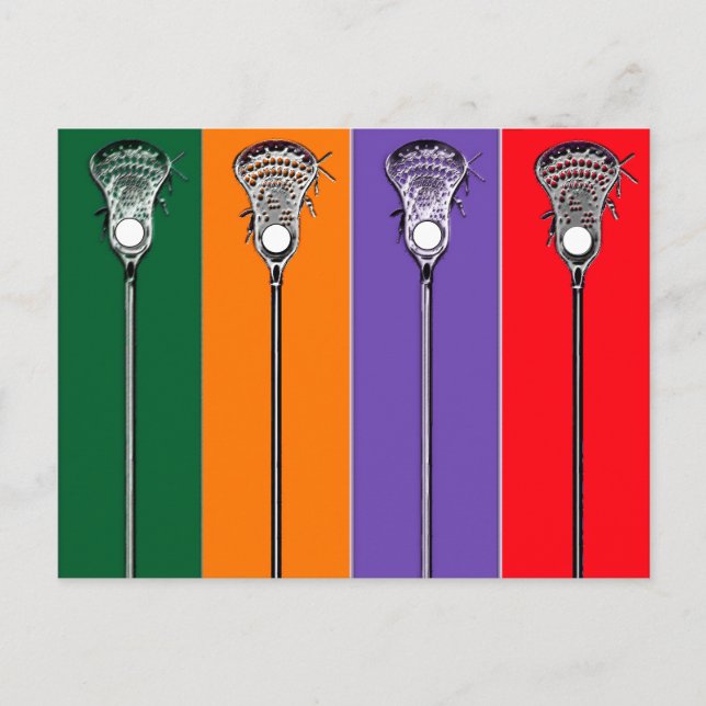Lacrosse Postkarte (Vorderseite)