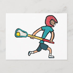 Lacrosse Postkarte