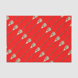 Lacrosse Red Sports Tissue Paper Seidenpapier