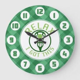 Lacrosse ReLAX I Got This Round Clock Große Wanduhr
