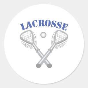 Lacrosse Runder Aufkleber