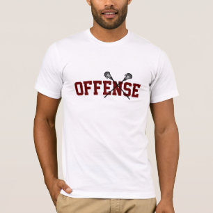 Lacrosse-Schläger Offensivspieler Team Grit Farben T-Shirt
