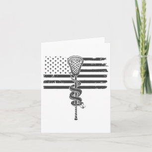 Lacrosse-Schläger und wütende Schlange USA Amerika Karte