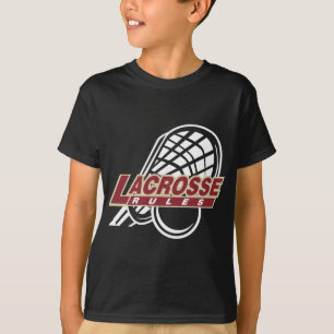 Lacrosse-schwarzer T - Shirt