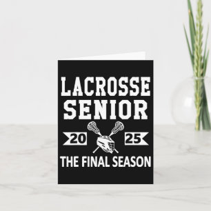 Lacrosse Senior 2025 High School Senior Night Grad Karte