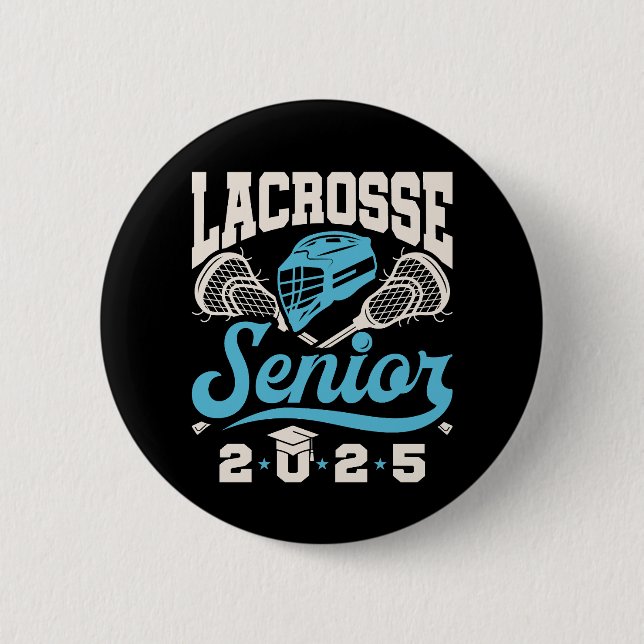 Lacrosse Senior Class of 2025 Abschluss Button (Vorderseite)