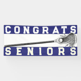Lacrosse Senior Night Blue Banner