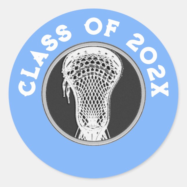 Lacrosse Senior Night Runder Aufkleber (Vorderseite)
