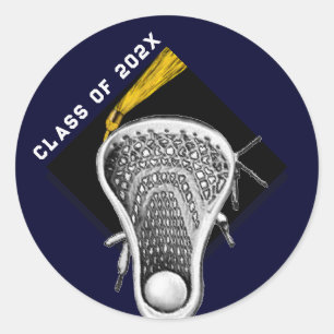 Lacrosse Seniors Classic Round Sticker