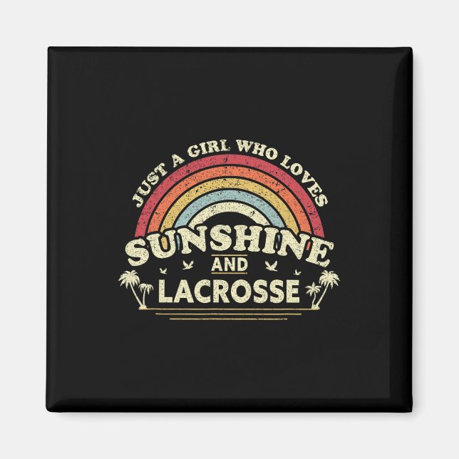 Lacrosse Shirt. Ein Mädchen, das Sonnenschein und  Magnet (Vorne)