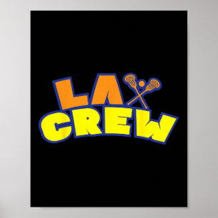 Lacrosse-Shirt für Lacrosse-Crew Poster