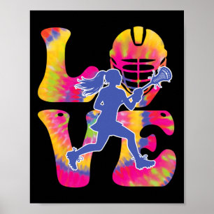 Lacrosse Shirt Liebe Lax Lacrosse Player Teen Girl Poster