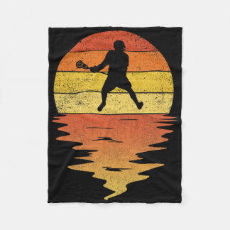 Lacrosse Shirt Retro Sunset 70er Vintag Lacrosse Fleecedecke